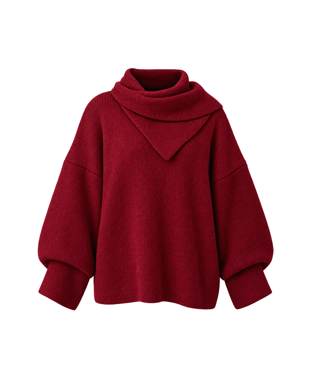 Oversized Cowl-Neck Sweater
