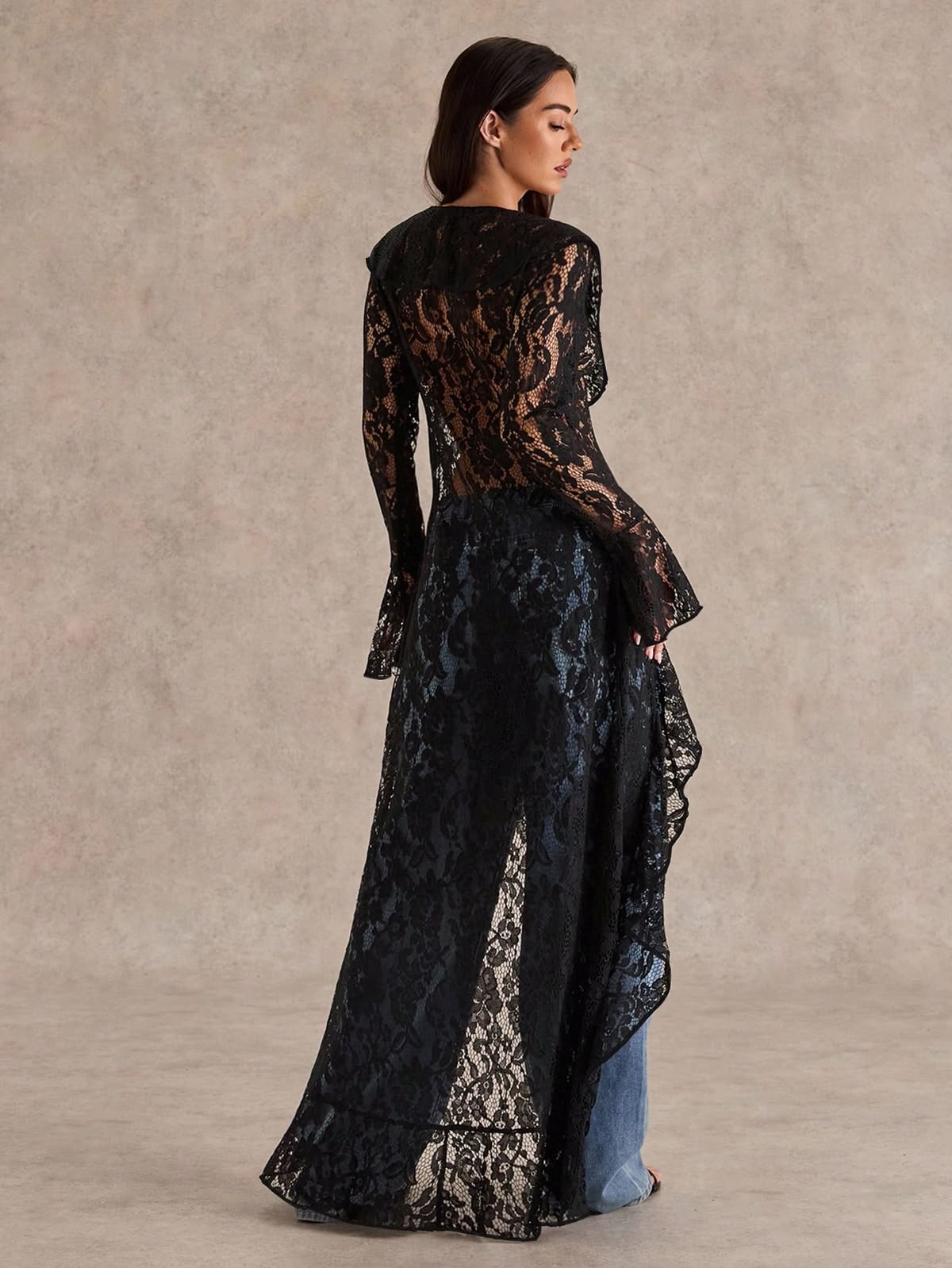Lace Sleeve Cardigan