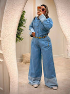 Light Denim Jumpsuit