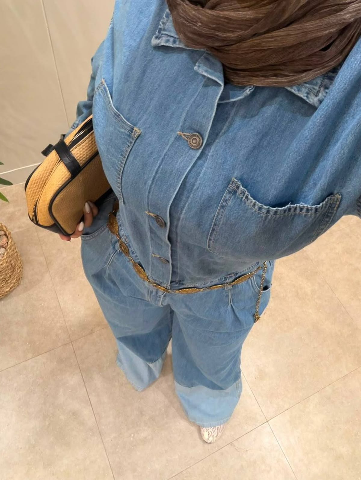 Light Denim Jumpsuit