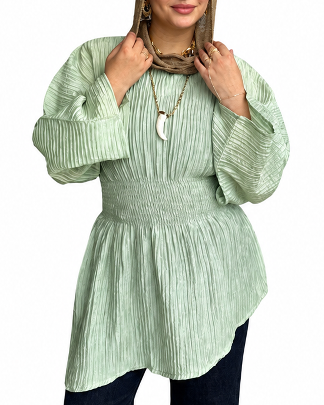 Ruched Galaxy Blouse