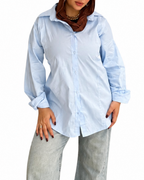 Tie-Back Poplin Shirt