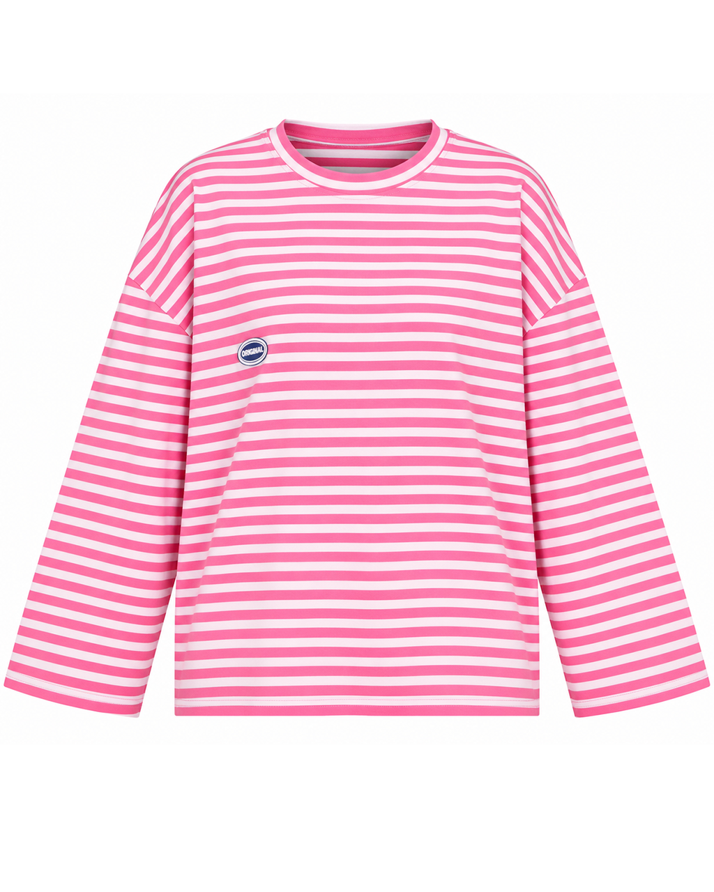 Oversized Striped Longline Cotton Tee