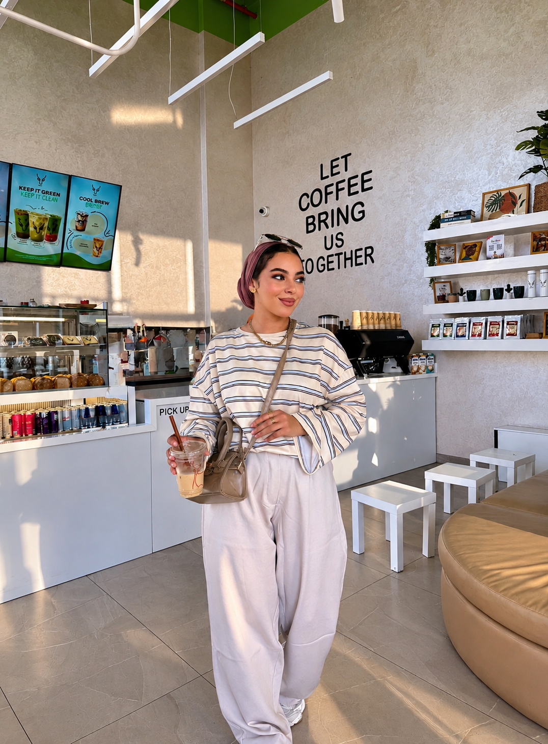 Relaxed Striped Long-Sleeve Tee