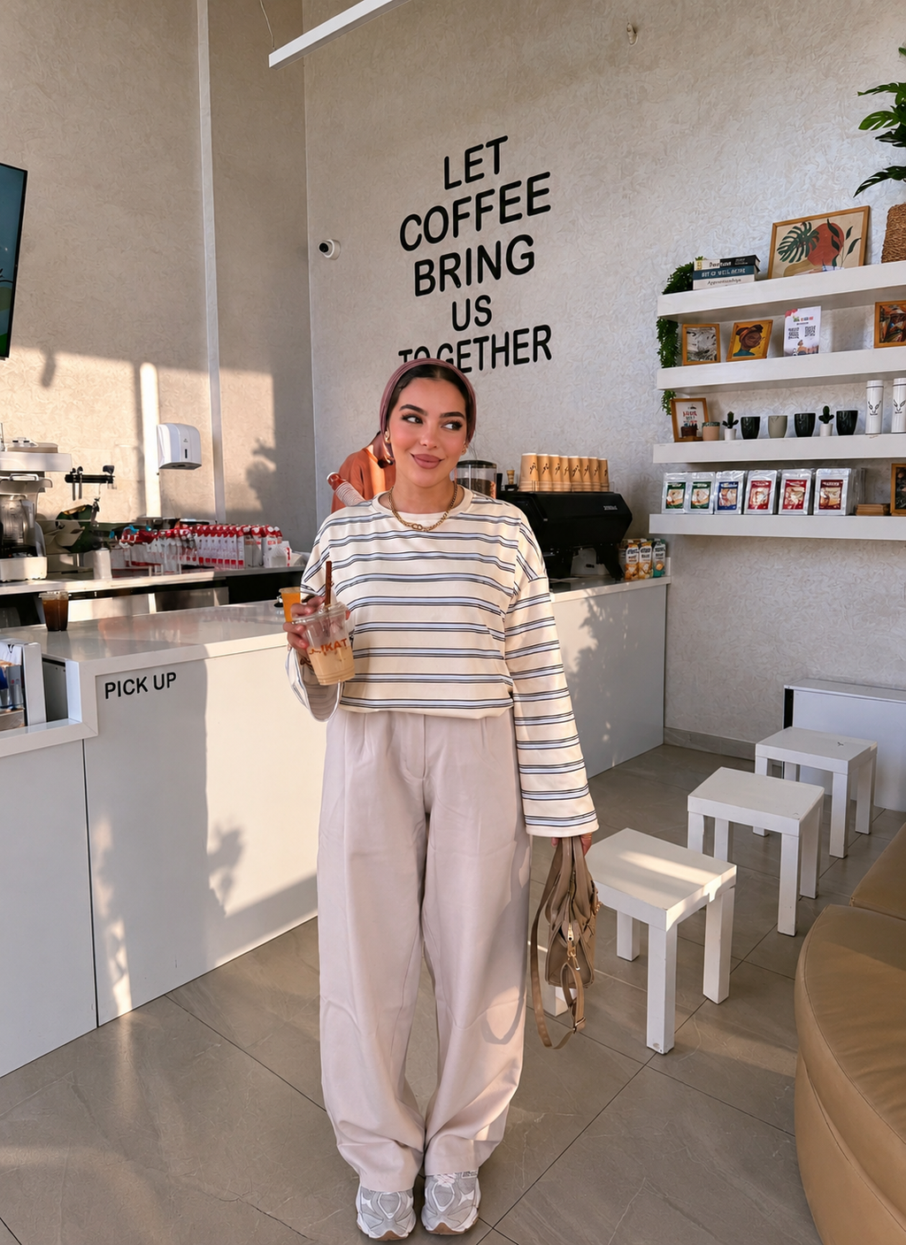 Relaxed Striped Long-Sleeve Tee