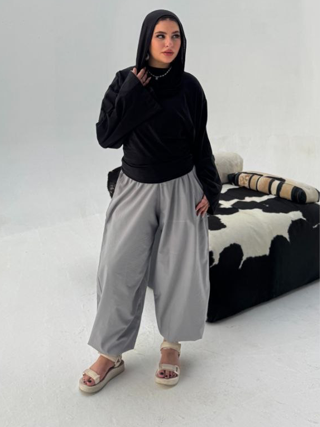 Balloon Fit Trousers