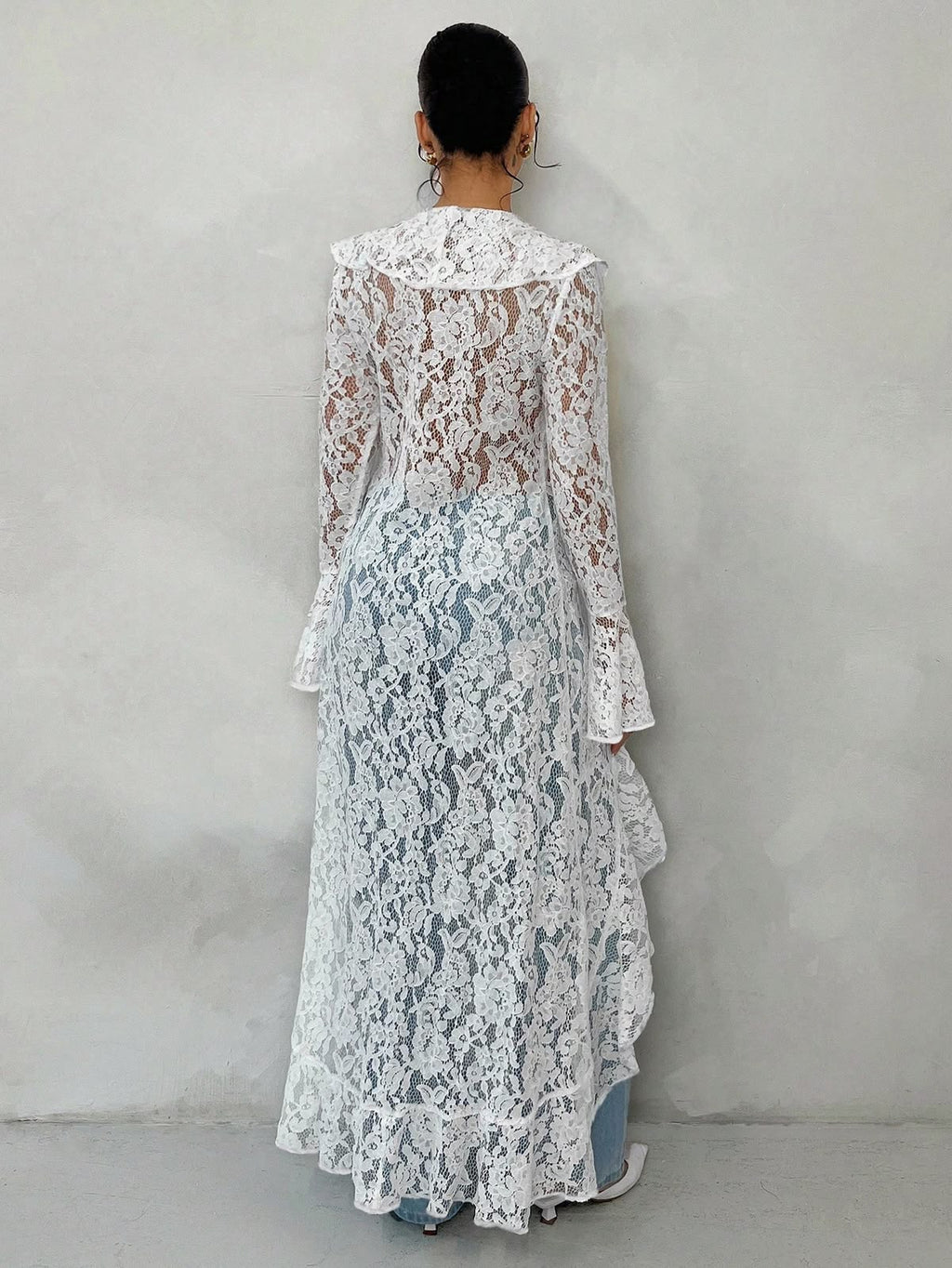 Lace Sleeve Cardigan