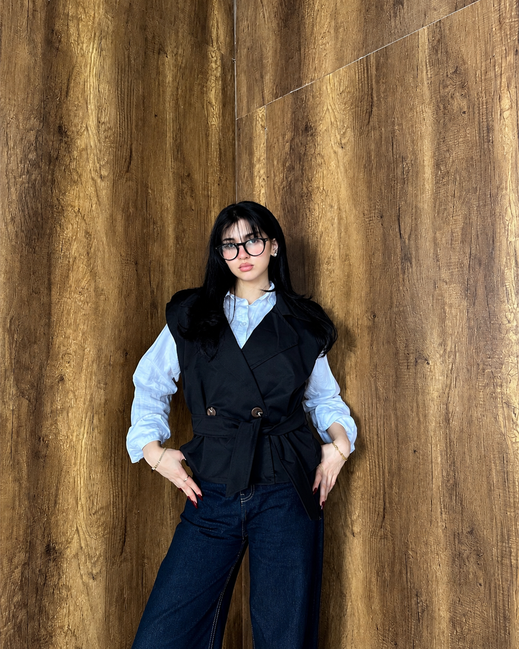 Belted Trench Vest