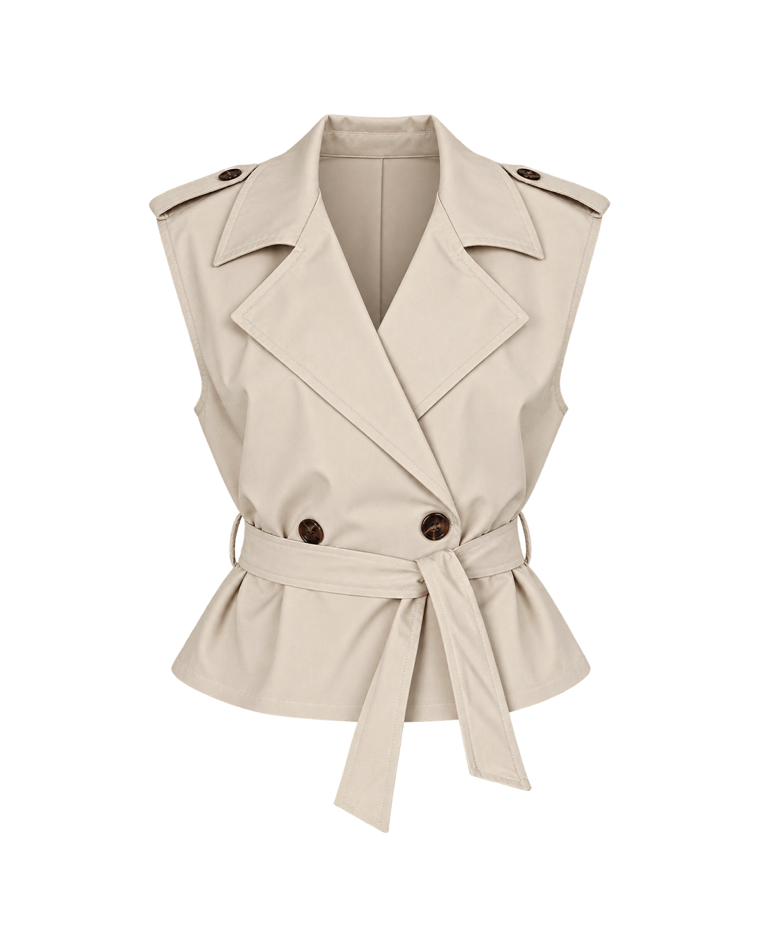 Belted Trench Vest
