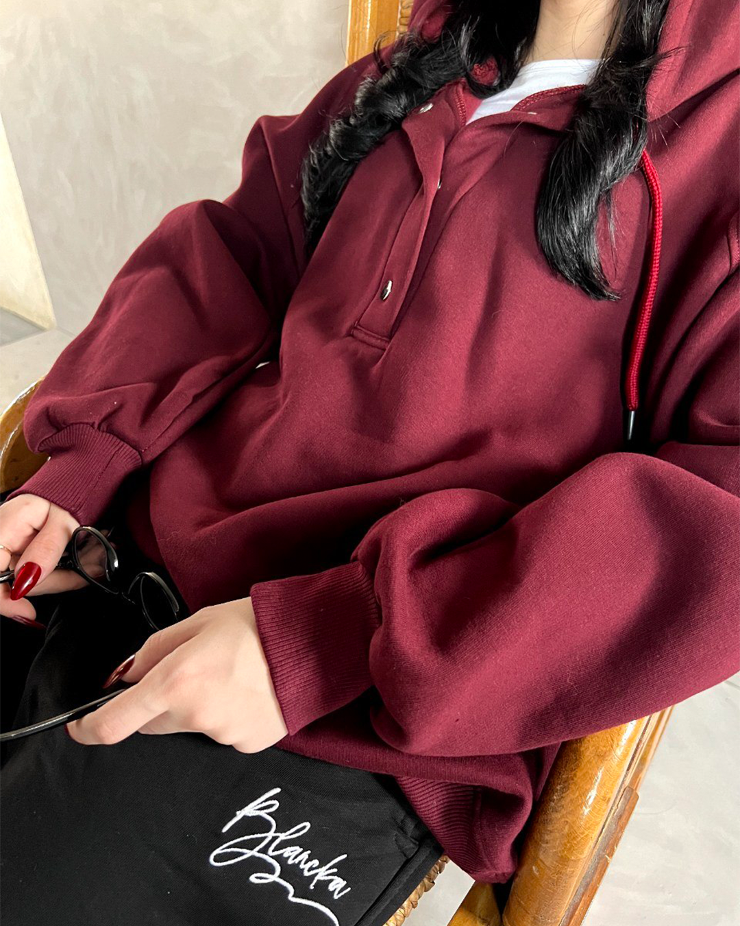 Oversized Cotton Hoodie