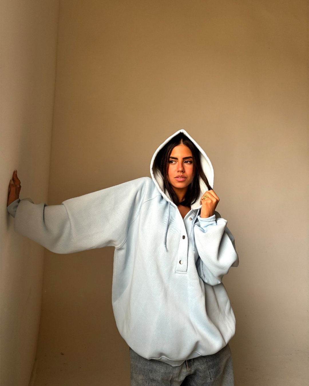 Oversized Cotton Hoodie