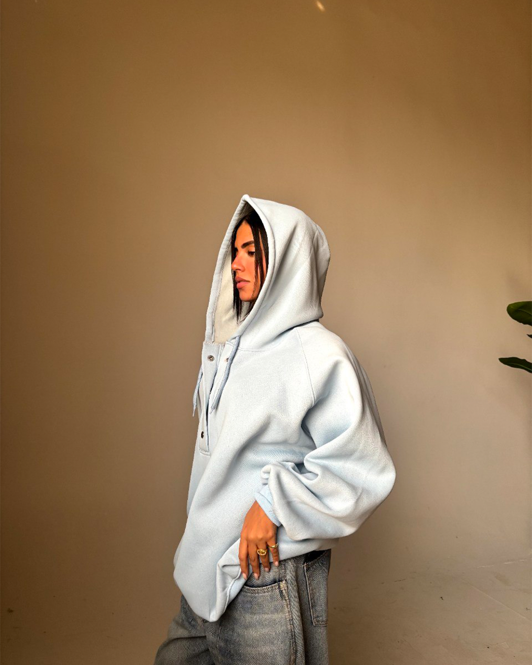 Oversized Cotton Hoodie