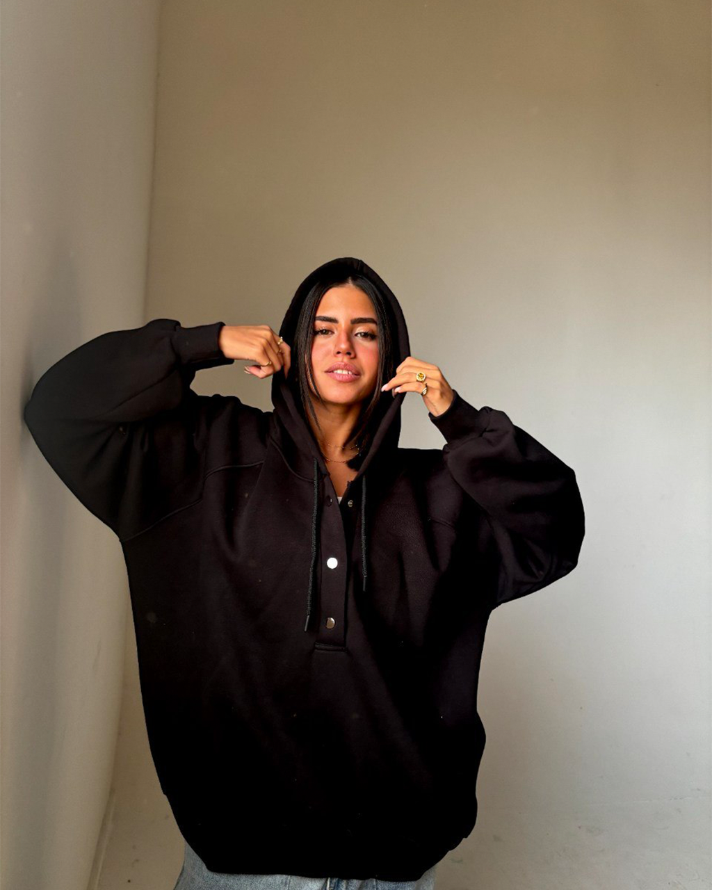 Oversized Cotton Hoodie