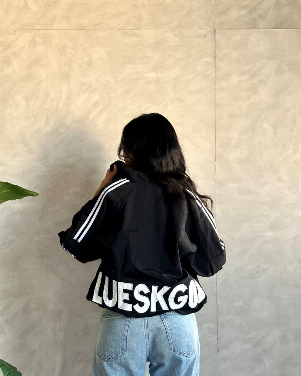 Oversized Graphic Track Jacket