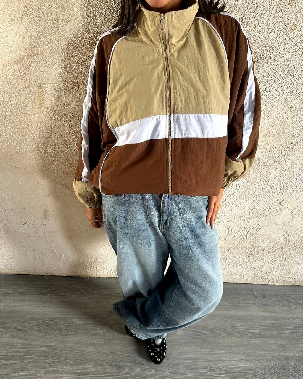 Retro Colorblock Track Jacket