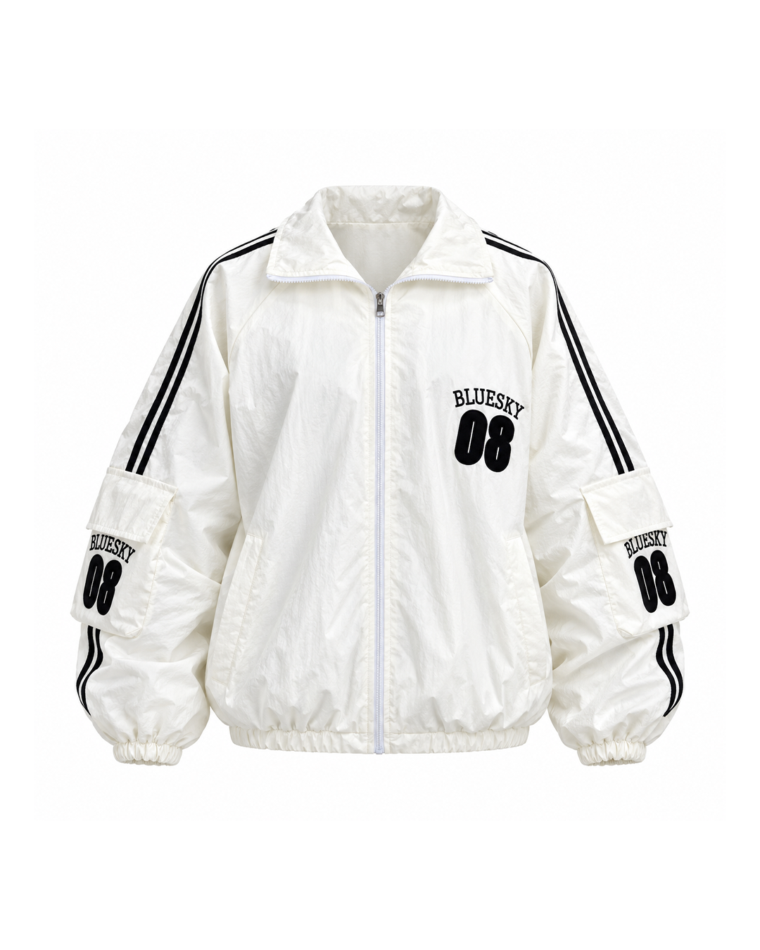 Oversized Graphic Track Jacket