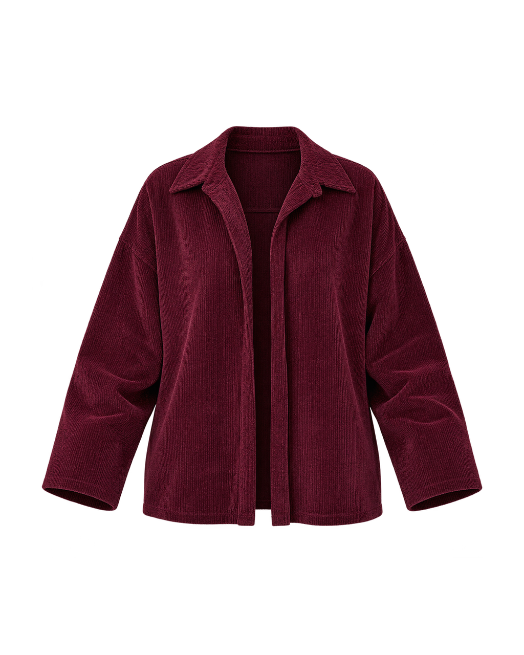 Velvet Open-Front Jacket