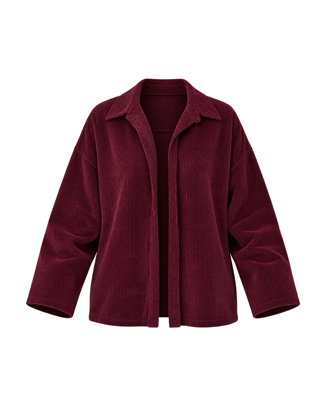 Velvet Open-Front Jacket