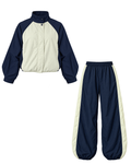 Raglan Colorblock Parachute Tracksuit