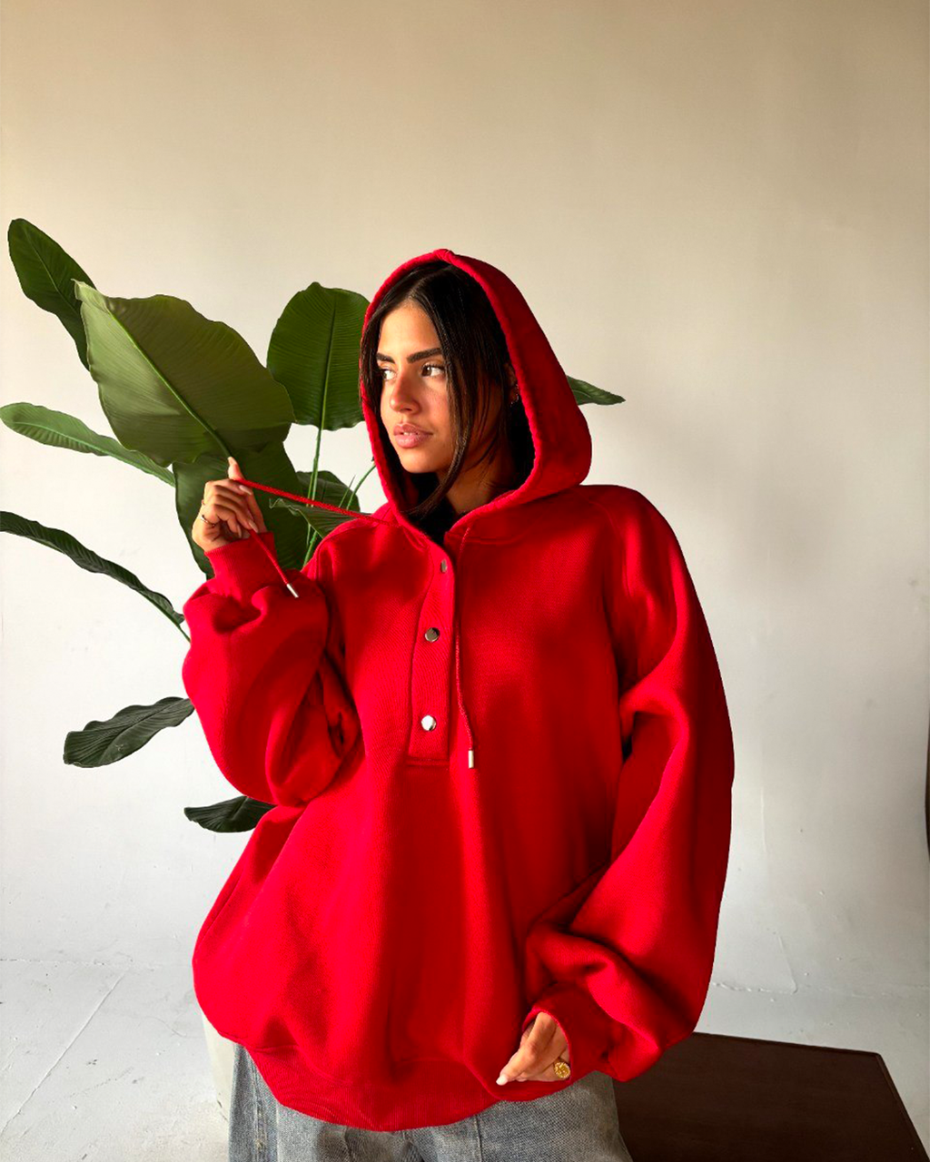Oversized Cotton Hoodie