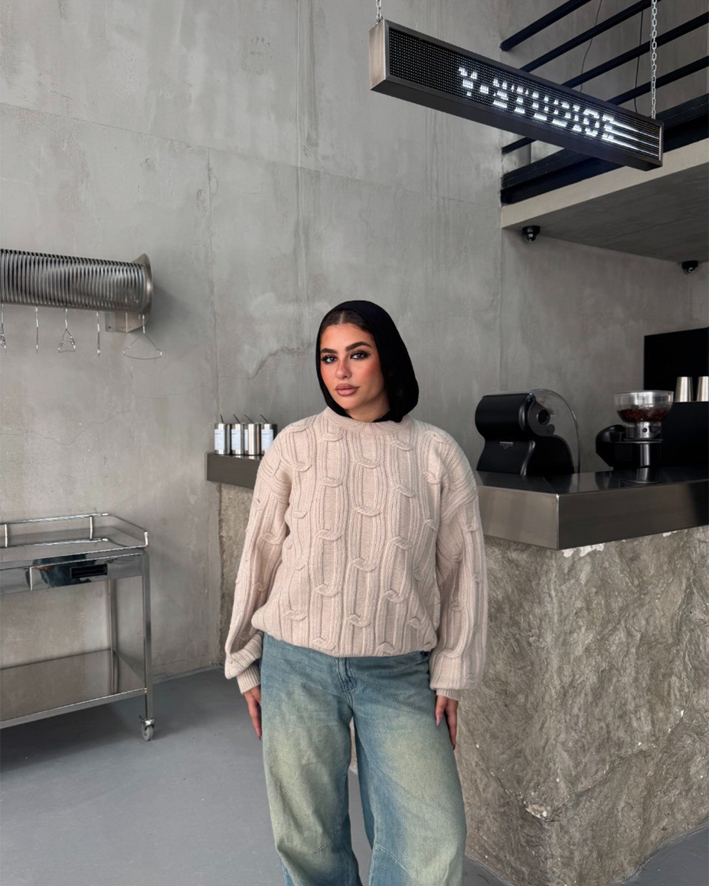 Cable-Knit Sweater