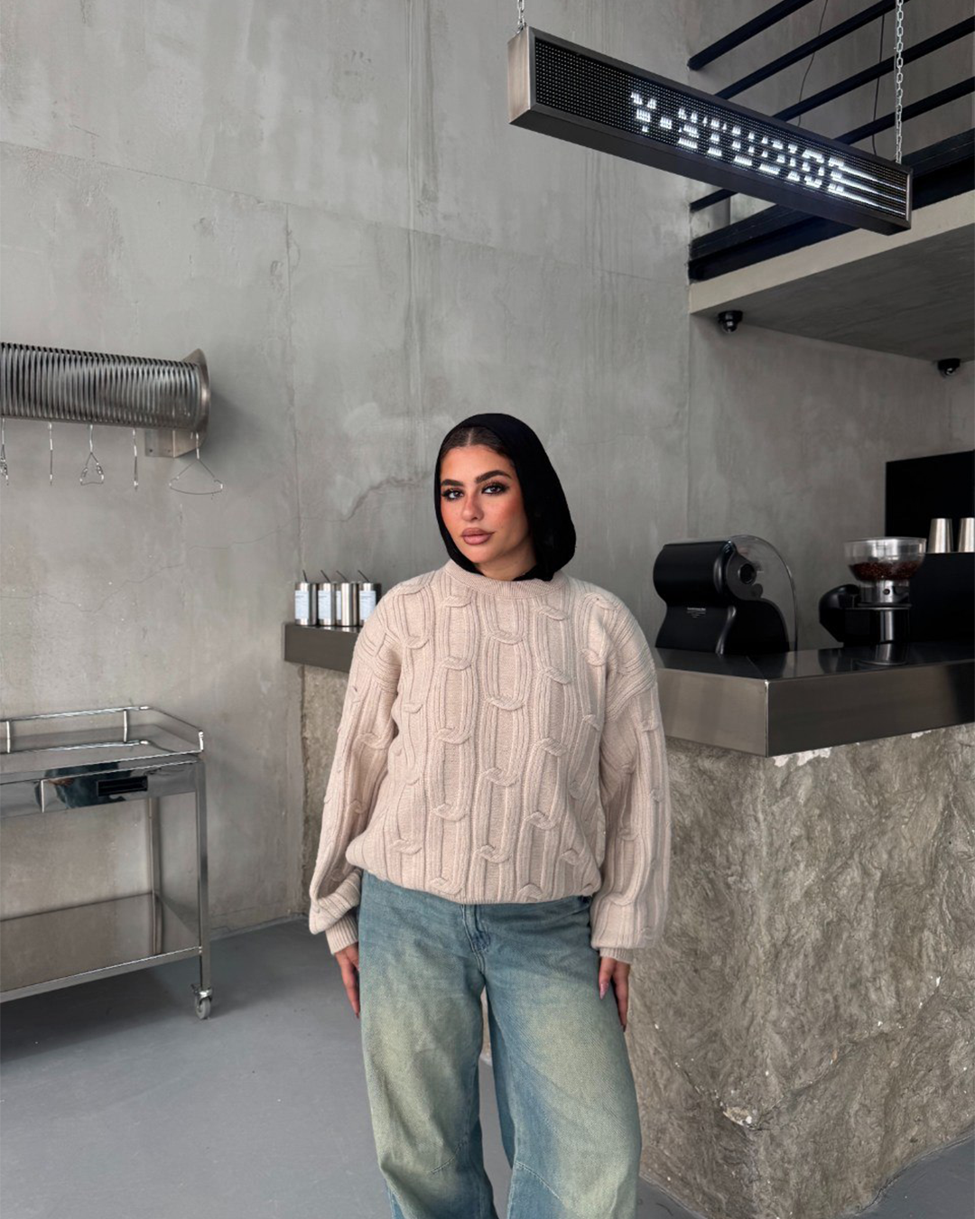 Cable-Knit Sweater