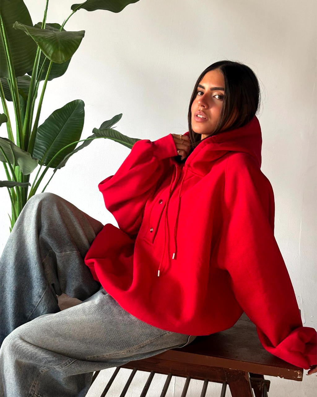 Oversized Cotton Hoodie