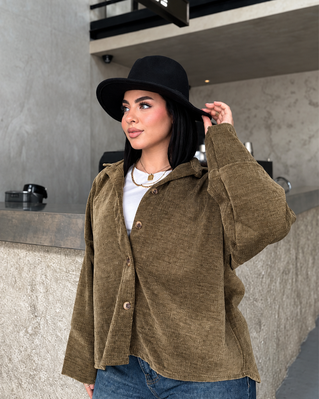 Velvet Open-Front Jacket