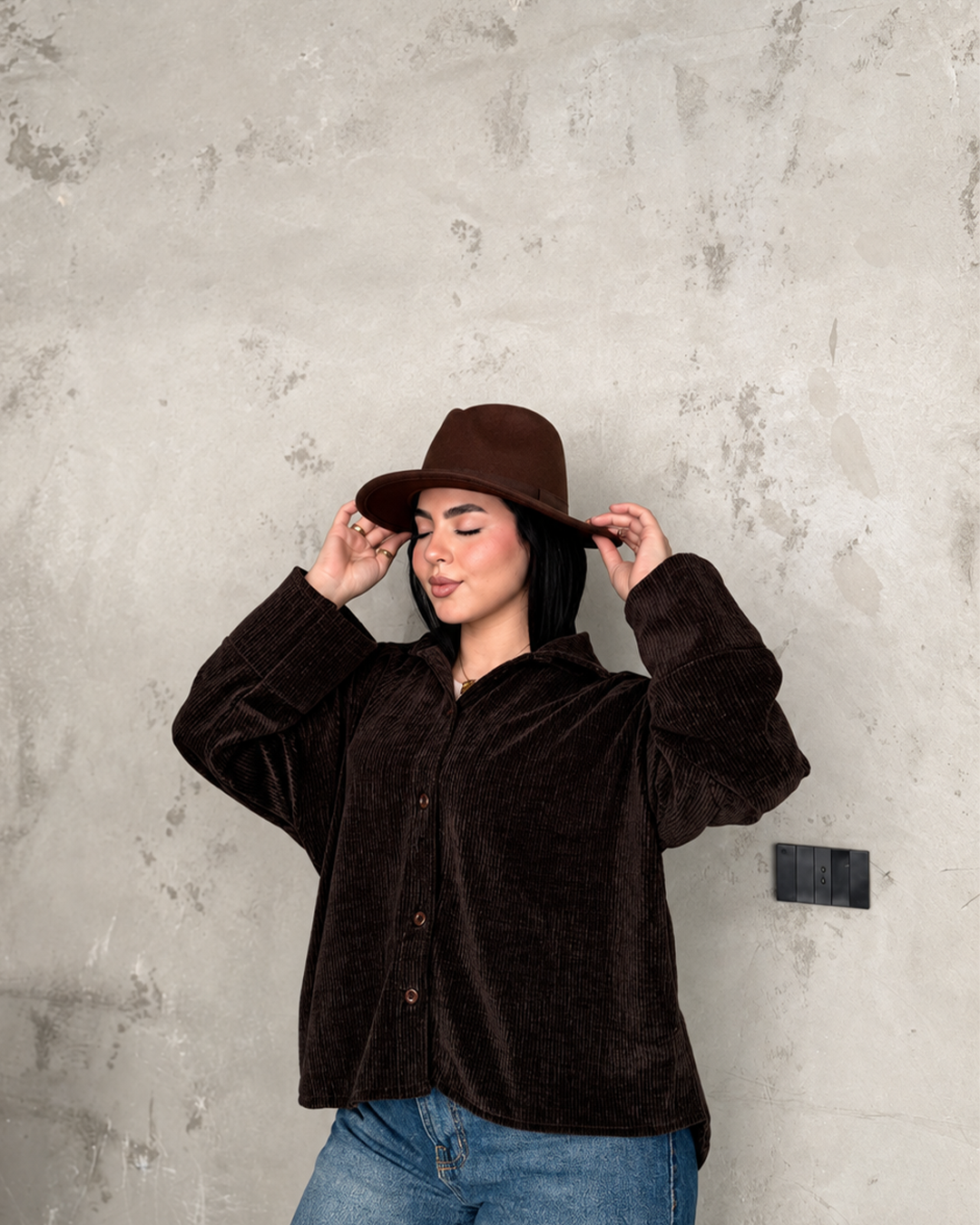 Velvet Open-Front Jacket