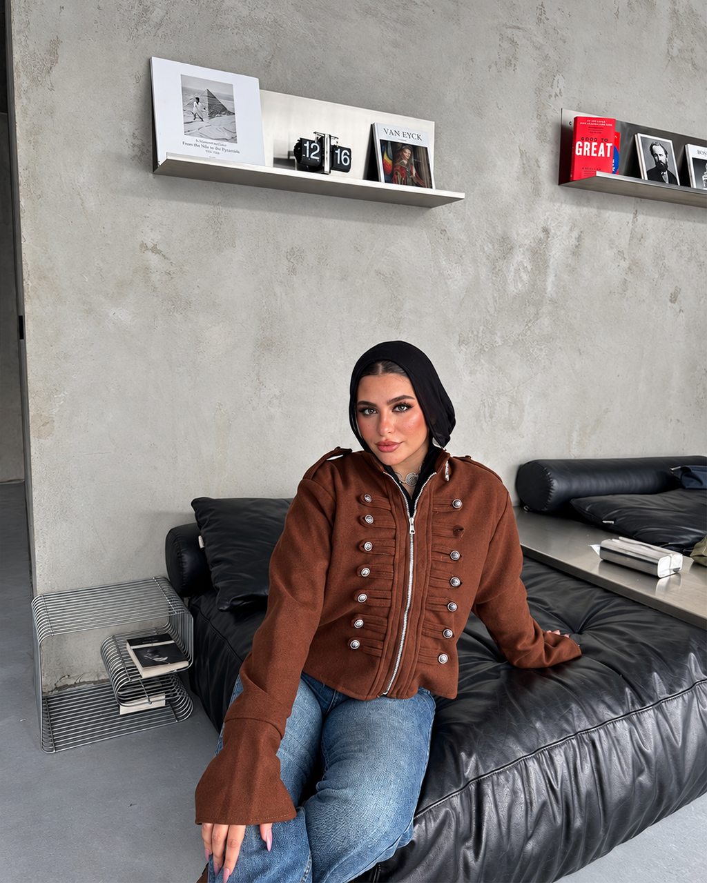 Cropped Military-Inspired Jacket