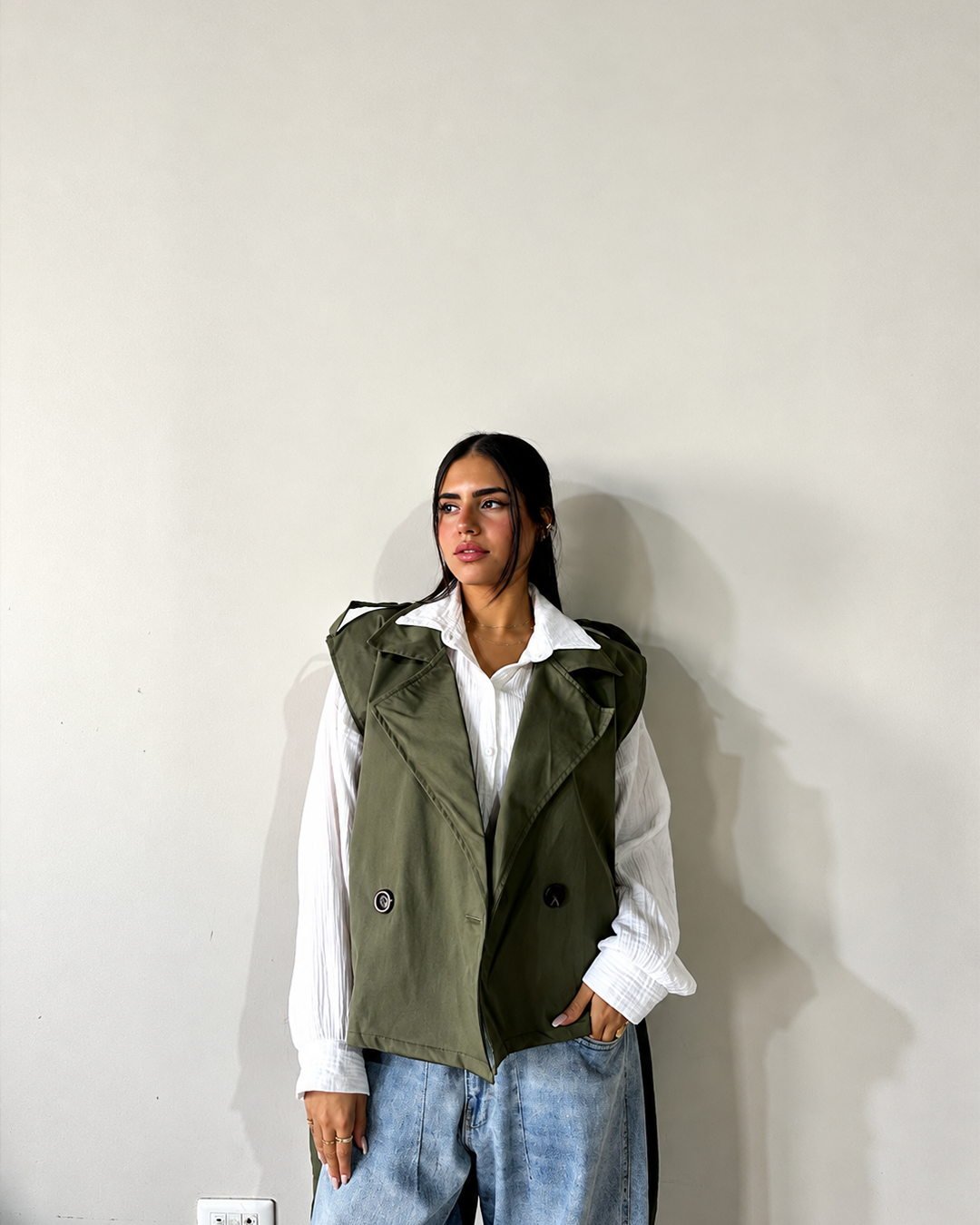 Belted Trench Vest