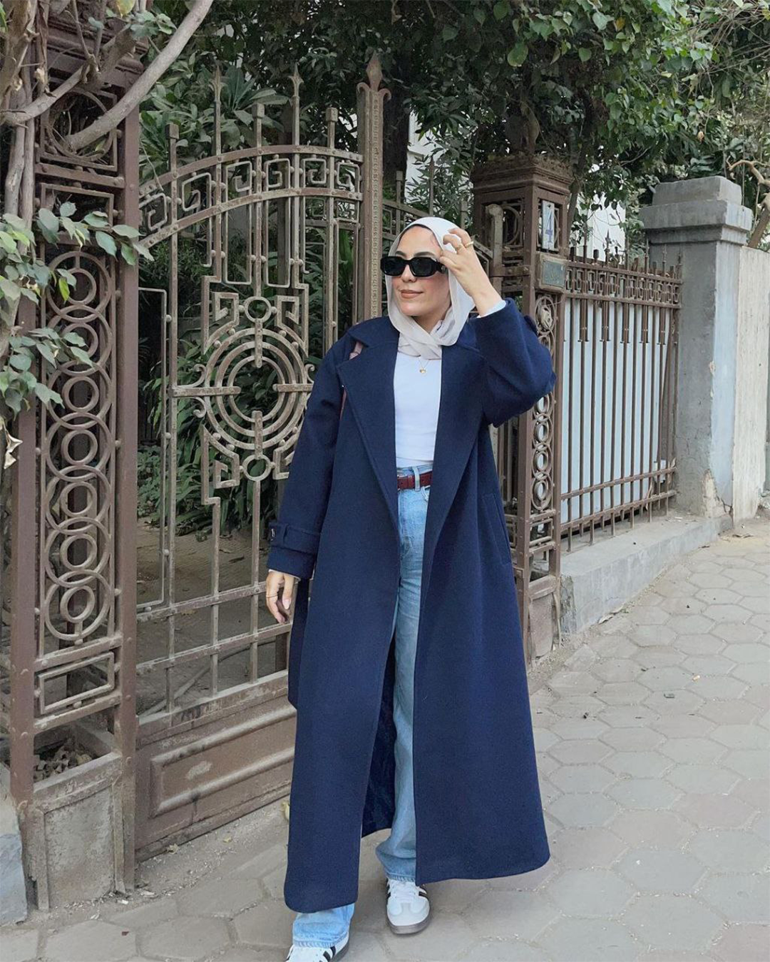 Notched-Lapel Longline Melton Coat