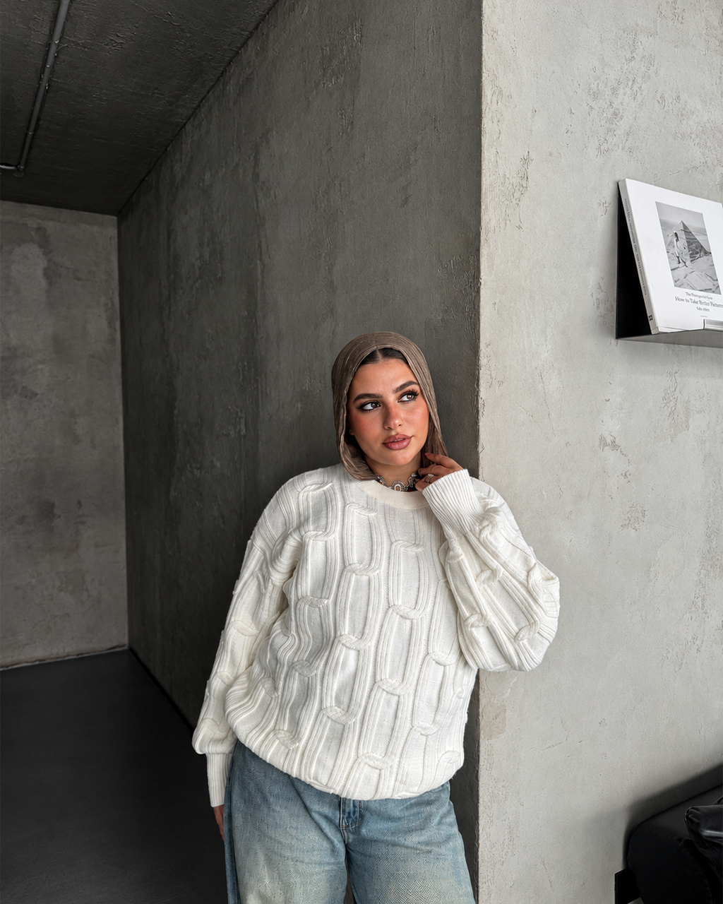 Cable-Knit Sweater