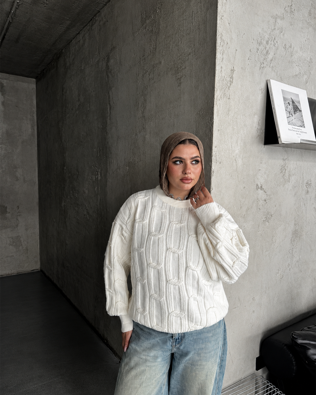Cable-Knit Sweater