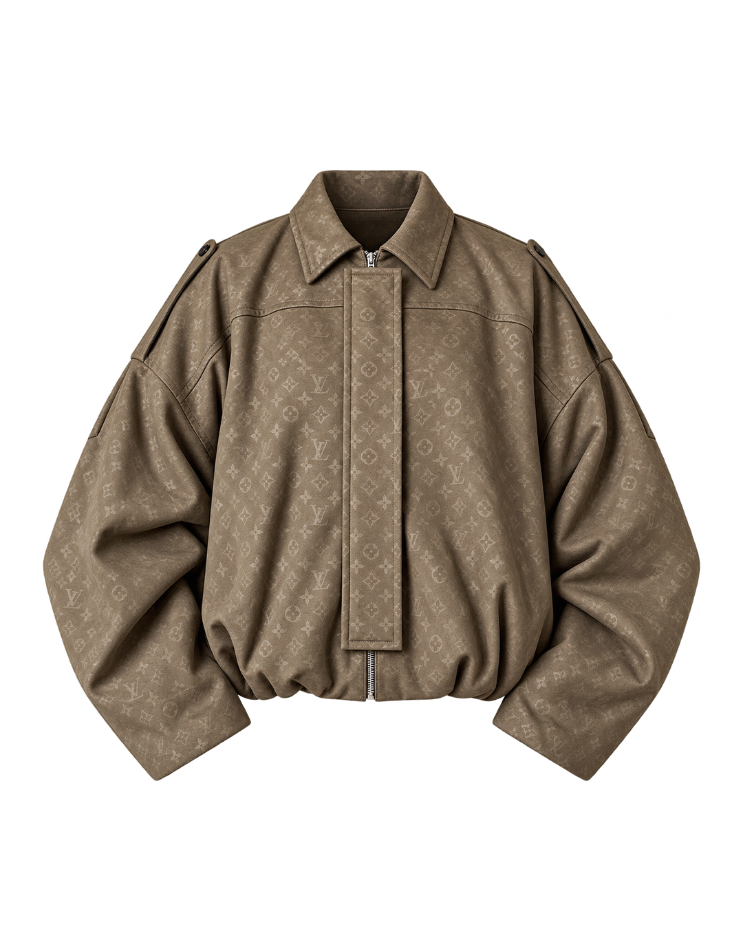 Monogram Suede-Look Jacket