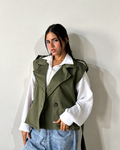 Belted Trench Vest