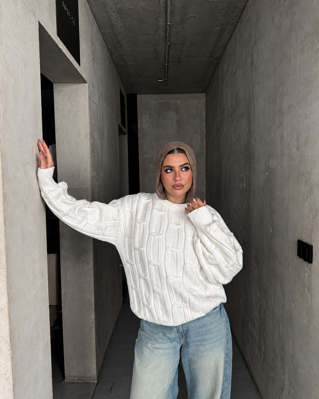 Cable-Knit Sweater