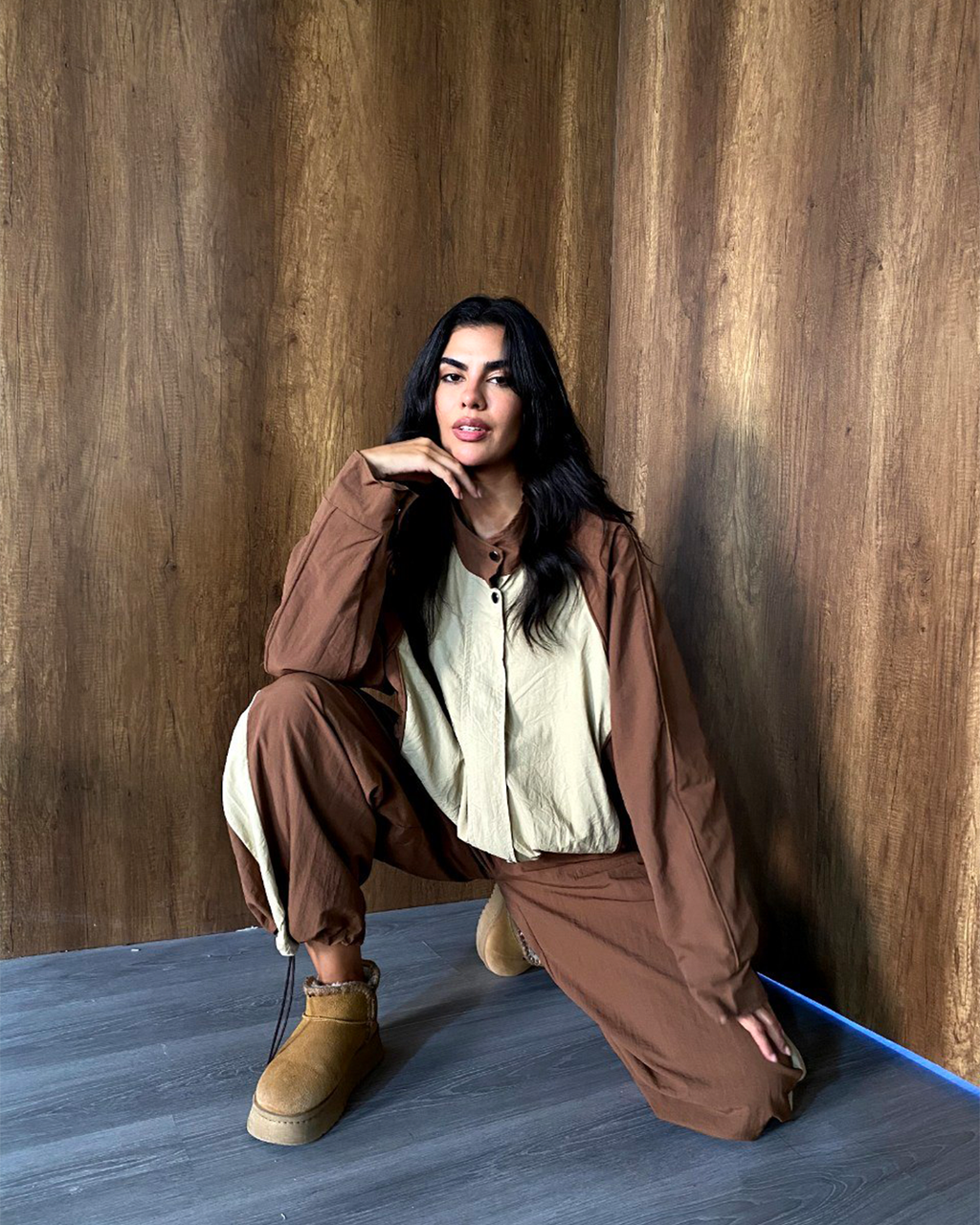 Raglan Colorblock Parachute Tracksuit