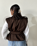 Belted Trench Vest