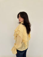Galaxy Ruffle Blouse