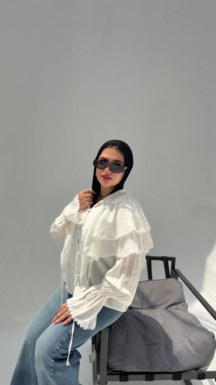 Galaxy Ruffle Blouse