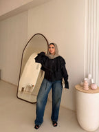 Galaxy Ruffle Blouse