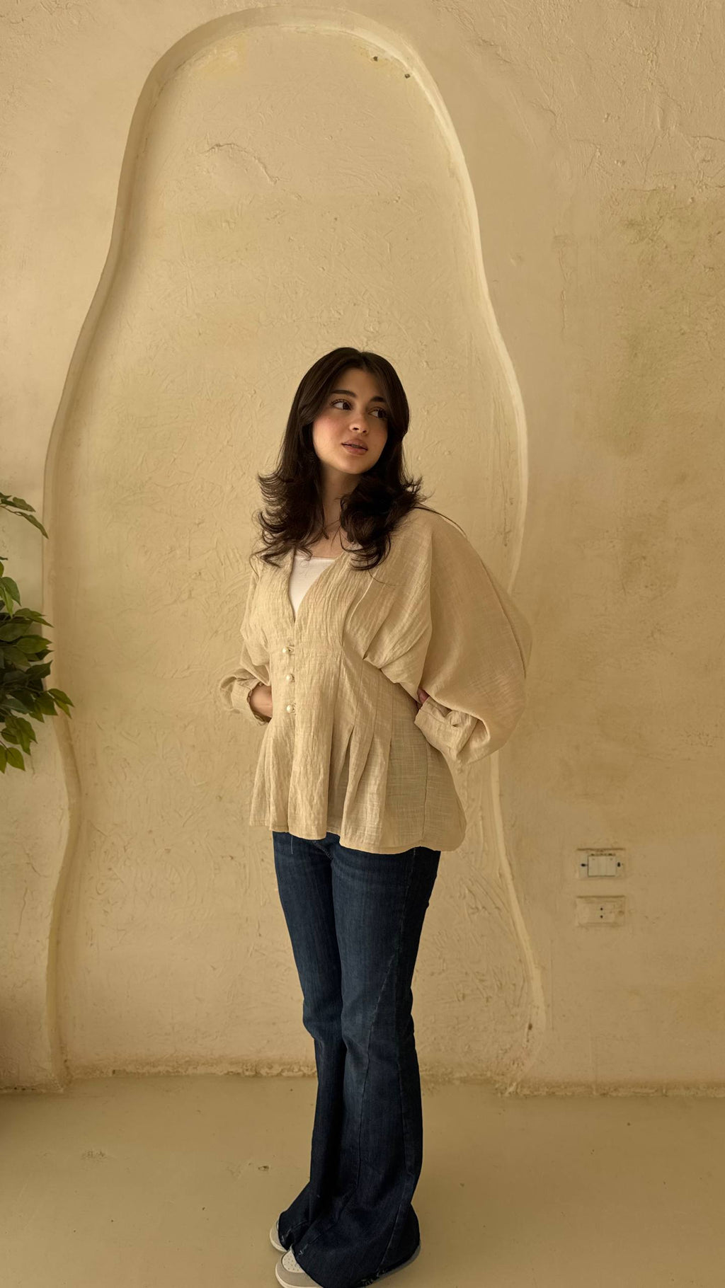 Pure Crush Linen Blouse