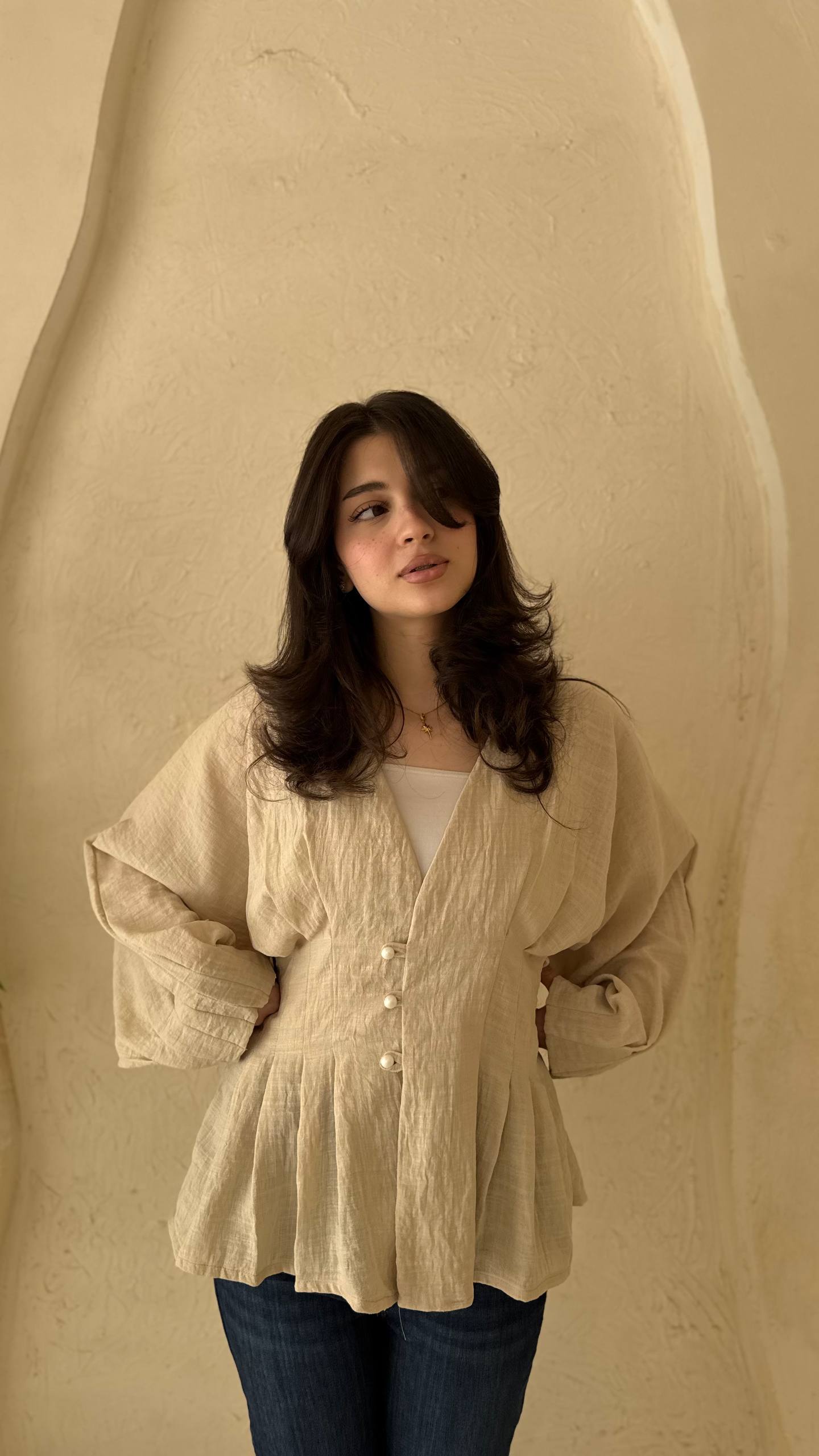 Pure Crush Linen Blouse