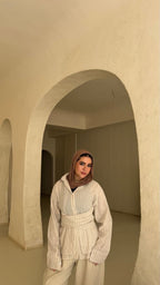 Tie-Back Linen Shirt