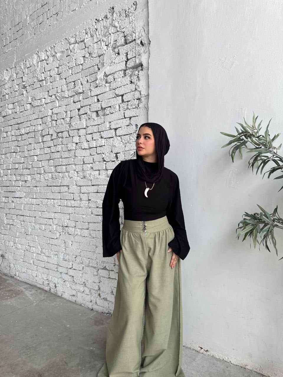 Oversized Linen Trousers