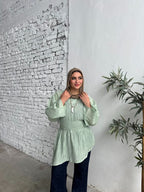 Ruched Galaxy Blouse