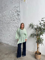 Ruched Galaxy Blouse
