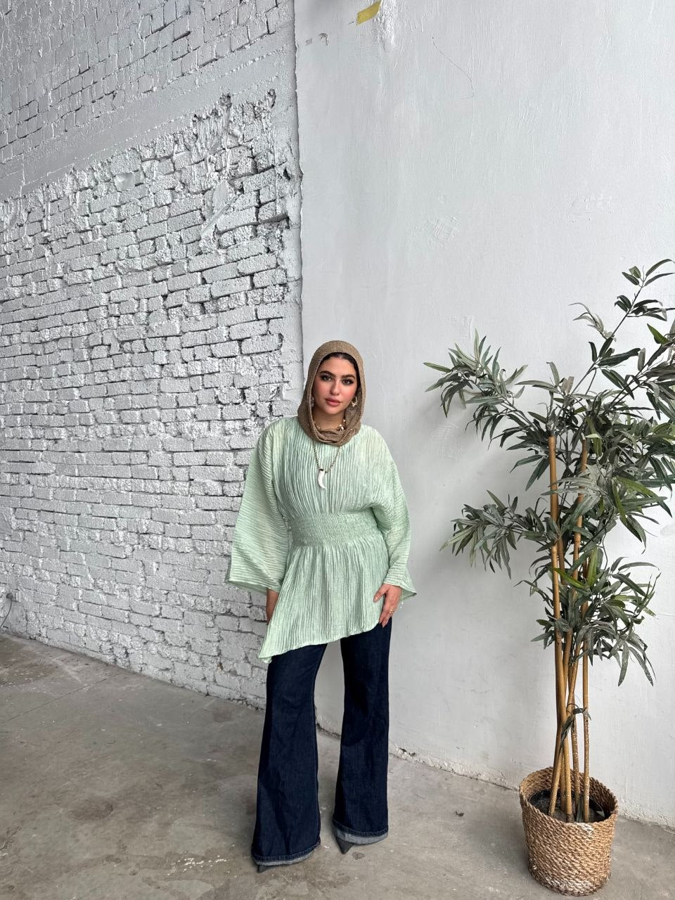 Ruched Galaxy Blouse