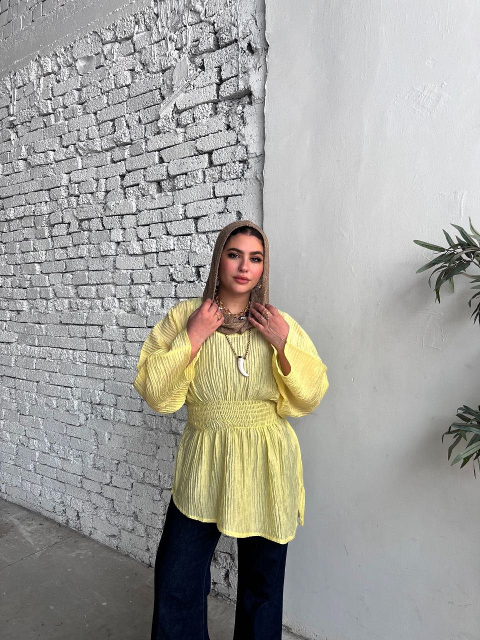 Ruched Galaxy Blouse